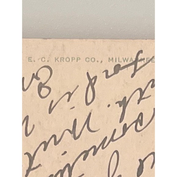 Antique Early 1900s Litho Ephemera Postcard LS&MS RR Train Elkhart River Goshen - Picture 6 of 6